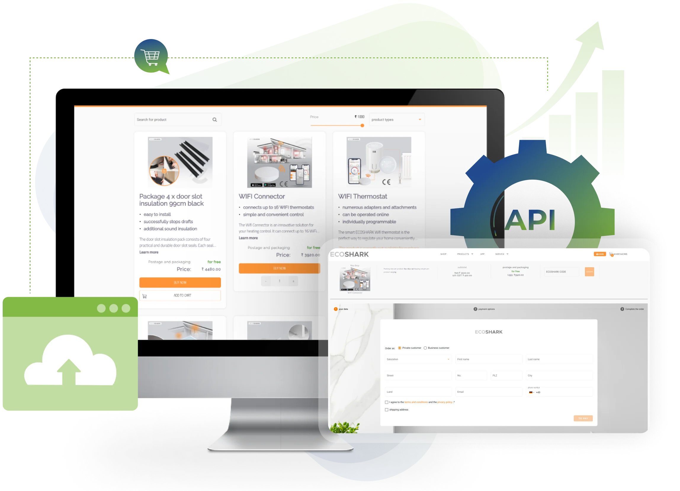 Umfassende E-Commerce Website Entwicklungsdienste